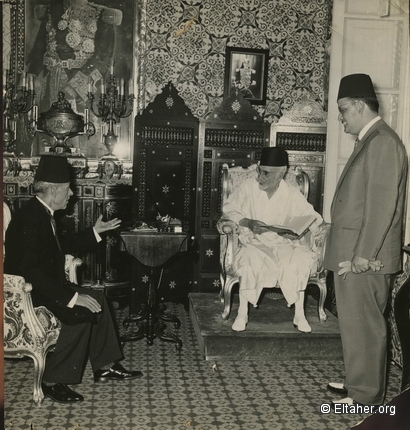 1956 - Mohamed Lamine Bey, Eltaher and Hammadi El-Bahri